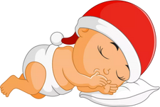 Sleeping Christmas Baby