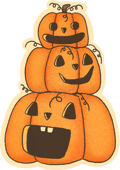 Halloween Pumpkin Sticker