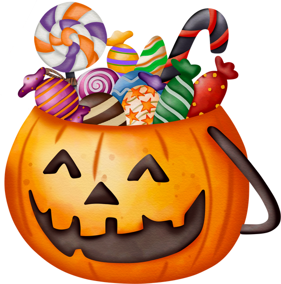 Halloween Pumpkin with Candies